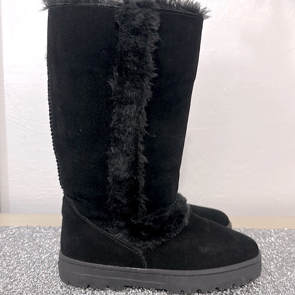 Style & Co Genuine Suede & Fur Uppers Witty Black Boots| 7M |NWT - Picture 7 of 12